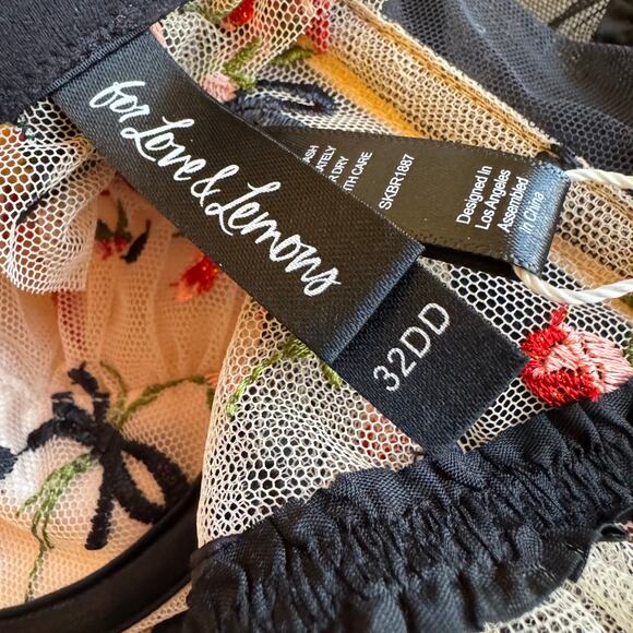 For Love & Lemons Lace Bow Corset Top NWT 32DD Coquette Renaissance Bustier Sexy - Picture 9 of 15